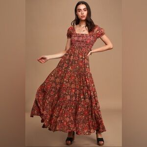 Free People Getaway tiered cotton dress.